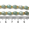 Natural Amazonite Beads Strands G-H297-C07-01-4