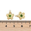 Natural Green Onyx Agate(Dyed & Heated) Flower Charms STAS-I325-143G-02-3