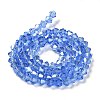 Transparent Electroplate Glass Beads Strands LS-GLAA-F029-2mm-A07-2