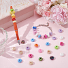100Pcs Opaque Acrylic European Beads OACR-UN0001-15-2