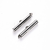 304 Stainless Steel Slide On End Clasp Tubes STAS-S115-01G-P-2