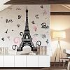 Translucent PVC Self Adhesive Wall Stickers STIC-WH0014-001-4