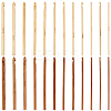 2Bags 2Colors Carbonized Bamboo Knitting Needles TOOL-CL0001-09-1