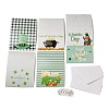 Saint Patrick's Day Rectangle Paper Greeting Card AJEW-D060-01A-1