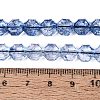Transparent Crackle Glass Beads Strands GLAA-Q108-03A-10-4