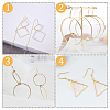 DICOSMETIC 32Pcs 4 Style Brass Pendants KK-DC0002-12-4