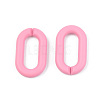 Opaque Spray Painted Acrylic Linking Rings OACR-T024-02-I07-2