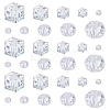 800Pcs 10 Styles AB Color Plated Electroplated Glass Beads Strands GLAA-GA0001-85-1