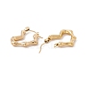 Ion Plating(IP) 304 Stainless Steel Heart Hoop Earrings for Women EJEW-I267-08G-2