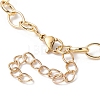 Waxed Cotton Cords Braided Link Bracelets BJEW-JB09963-04-4
