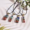 4Pcs 2 Styles Chakra Jewelry NJEW-SZ0001-06-4