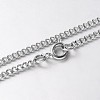 Iron Twisted Chain Necklaces NJEW-JN01046-02-2