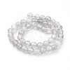 Natural Grey Agate Beads Strands X-G-G067-4mm-1-2
