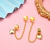 Brass Cuff Earrings EJEW-JE05407-01-3