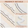 6 Yards 2-Layer Polyester Pleated Ribbon OCOR-FG0002-03B-3