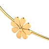 304 Stainless Steel Three Small Daisy Flower Choker Necklaces for Women NJEW-Z040-01G-02-2