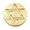 Golden Tone Wax Seal Brass Stamp Heads STAM-P002-01G-07-1