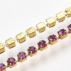 Brass Claw Chain Stretch Bracelets X-BJEW-T010-02G-12-4