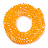 Electroplate Glass Beads Strands EGLA-A034-T1mm-A24-2
