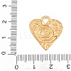 Textured 304 Stainless Steel Pendants STAS-D264-06A-G-3
