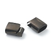 316 Surgical Stainless Steel Magnetic Clasps with Glue-in Ends Ion Plating(IP) STAS-G241-14B-EB-3