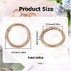 SUNNYCLUE 16Pcs Zinc Alloy Spring Gate Rings FIND-SC0005-16-2