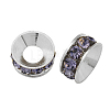 Brass Rhinestone Spacer Beads X-RB-A020-9mm-26S-1