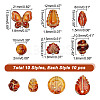 100PCS 10Style Acrylic Bead OACR-AR0001-18-2