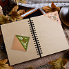 4Pcs 4 Styles Season Theme Non-woven Felt Embroidery Corner Bookmarks FIND-HY0002-47A-5