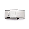 Non-Tarnish Smooth Surface 201 Stainless Steel Watch Band Clasps LS-X-STAS-R063-61-1