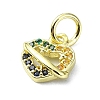 Brass Micro Pave Colorful Cubic Zirconia Pendants KK-H475-14G-03-2