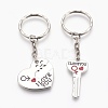 Alloy Enamel Split Pendant Keychain KEYC-JKC00170-1