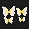 PVC Plastic Artificial 3D Butterfly Decorations DIY-I072-02F-2