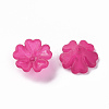 Transparent Frosted Acrylic Bead Caps MACR-S371-04A-706-2
