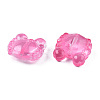 Transparent Spray Painted Glass Beads LS-GLAA-N035-026-C04-4