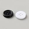 100Pcs 2-Hole Resin Buttons BUTT-WH20005-08A-3