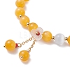 4Pcs Cat Eye Beads Stretch Bracelets for Women BJEW-TA00691-5