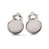 Non-Tarnish 316 Stainless Steel Clip-on Earring Findings STAS-I187-02E-P-1
