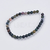 Natural Indian Agate Beads Strands G-G515-4mm-05-2