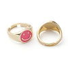 Adjustable Brass Enamel Finger Rings RJEW-Z006-E-03-3