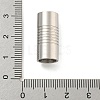 Tarnish Resistant 304 Stainless Steel Magnetic Clasps with Glue-in Ends STAS-F149-04P-D-3