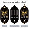 DIY Oval Poplar Wood Wall Display Stand Decorations DJEW-CN0001-19A-5