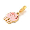 Ion Plating(IP) 304 Stainless Steel Enamel European Dangle Charms STAS-U005-33G-02-2