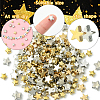 180Pcs 6 Styles CCB Plastic Beads CCB-YW0001-51-4