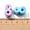 UV Plating Opaque Acrylic Beads SACR-Z007-02I-3