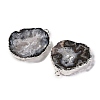 Imported Natural Geode Agate Big Pendants G-G895-08S-01-2