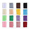 DICOSMETIC 16 Yards 16 Colors Polyester Flower Lace Ribbon OCOR-DC0001-04-8