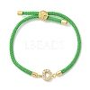 Adjustable Nylon Cord Bracelets X-BJEW-C096-01G-03-4