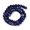 Natural Agate(Dyed & Heated) Beads Strands G-G079-A09-03-3