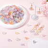 500Pcs Transparent Acrylic Bead Caps TACR-SP0001-06-4